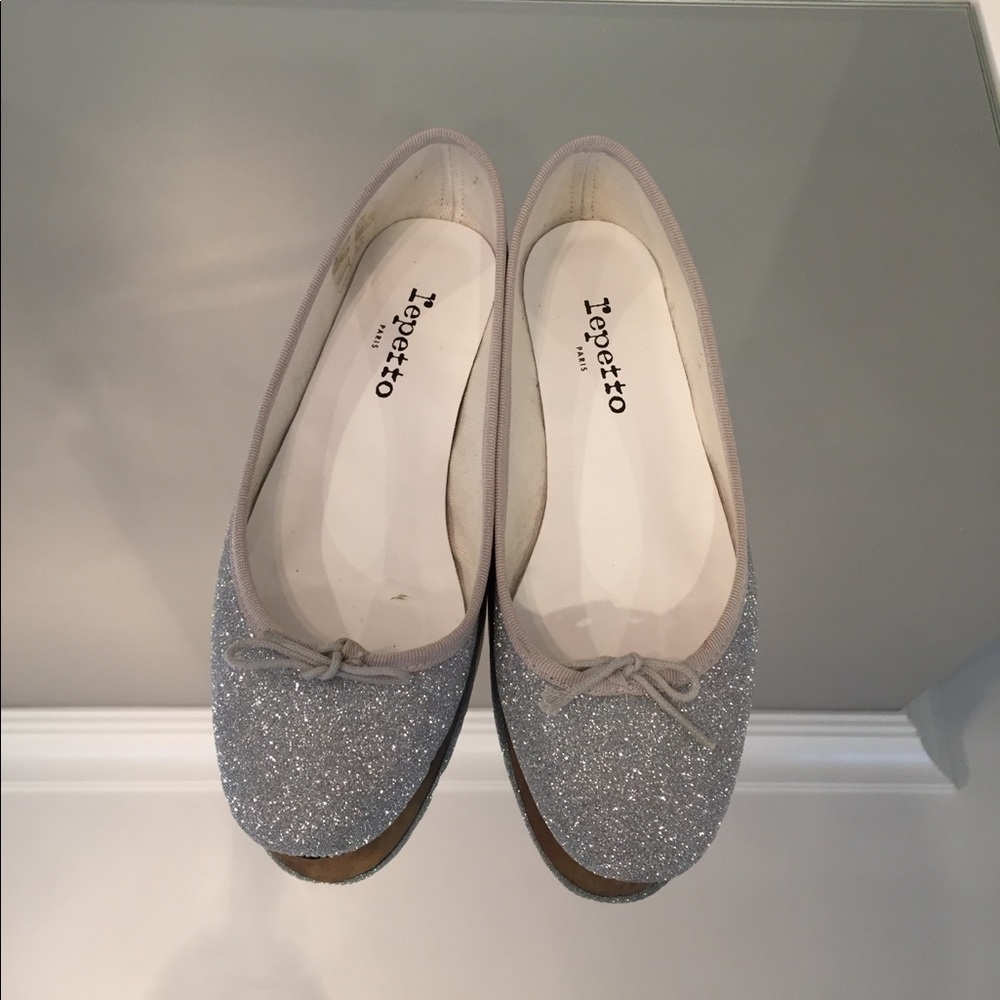 Repetto glitter cendrillon ballerina flats